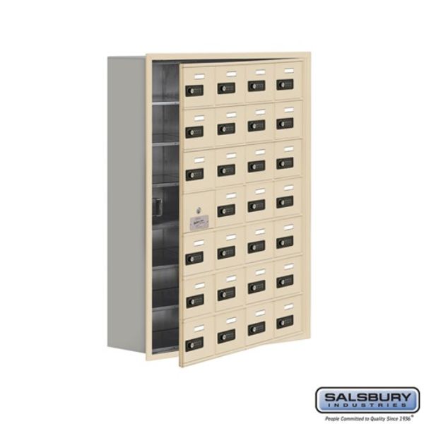 19178-28SRC Recessed Mounted with 28 A Doors 27 Usable in Resettable Combination Locks Cell Phone Storage Locker