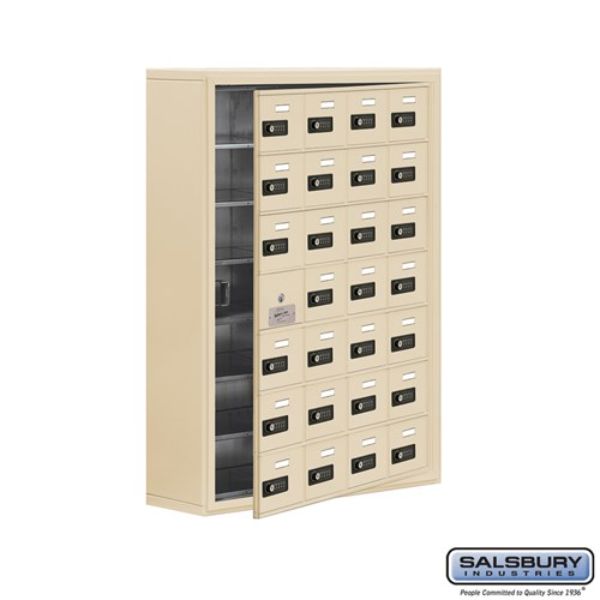 19178-28SSC Surface Mounted with 28 A Doors 27 Usable in Resettable Combination Locks Cell Phone Storage Locker