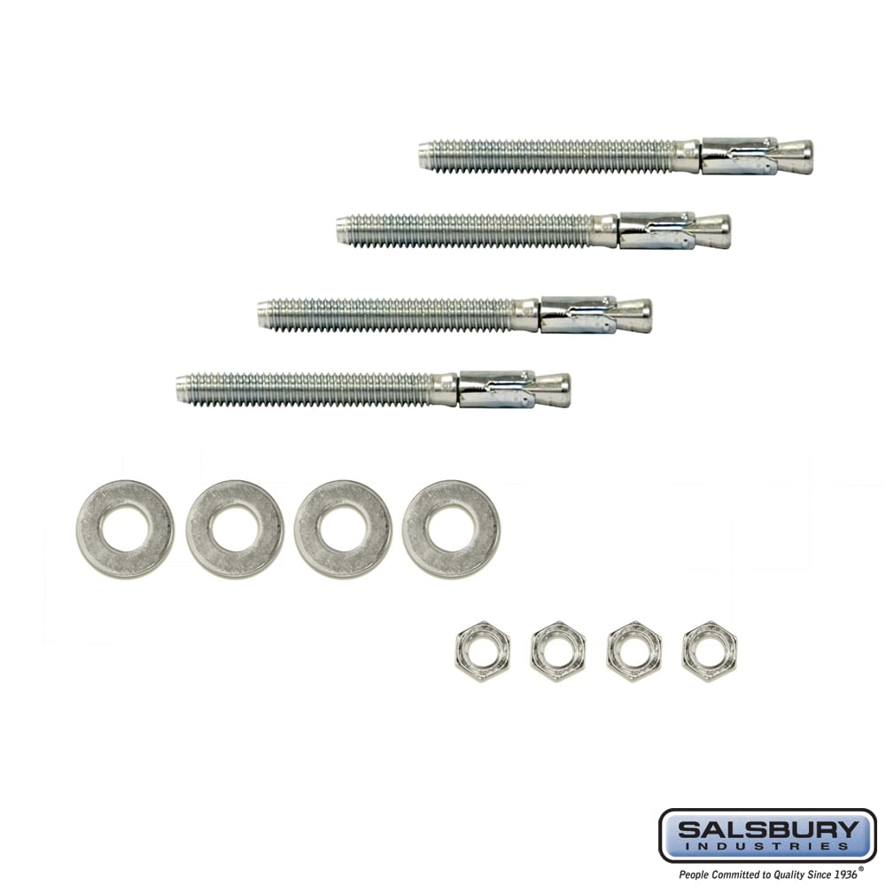 77793 Expansion Wedge Anchor Bench & To Install Locker Bench to Existing Concrete Mounting Kit