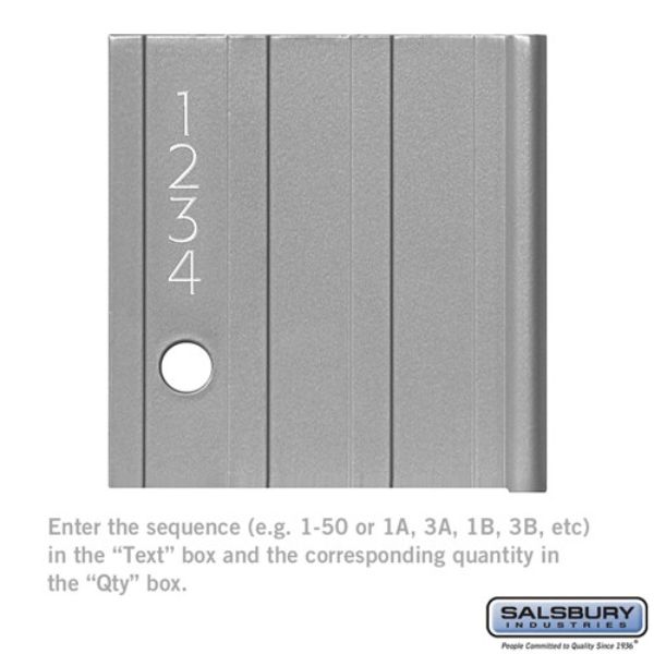 2268 Custom Door Engraving for Aluminum Mailbox Door - Regular