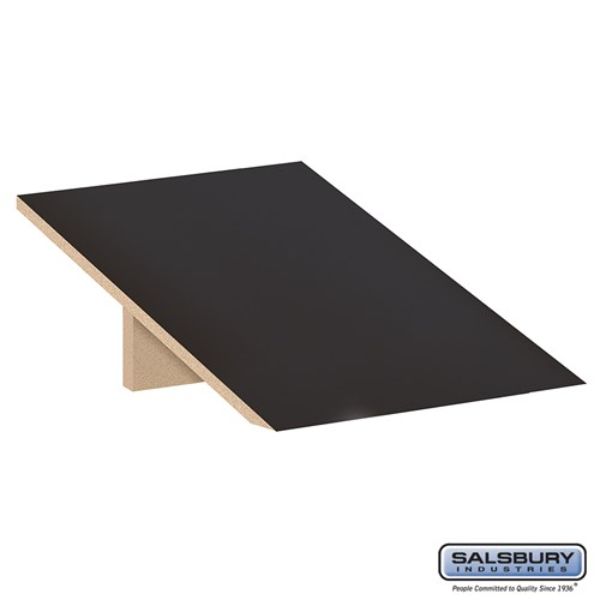 22811BLK Sloping Hood for Designer Wood Locker, Black - 18 x 21 x 1 in.