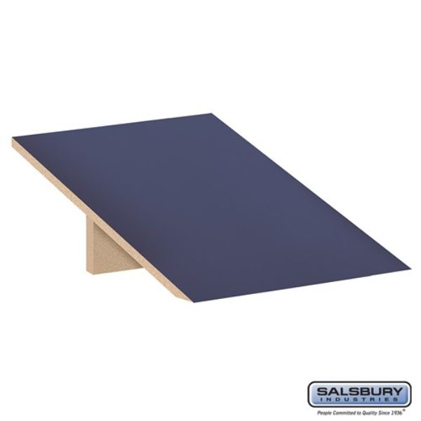 22811BLU Sloping Hood for Designer Wood Locker, Blue - 18 x 21 x 1 in.
