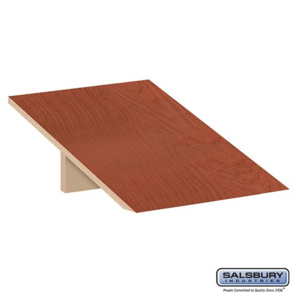 22811CHE Sloping Hood for Designer Wood Locker, Cherry - 18 x 21 x 1 in.