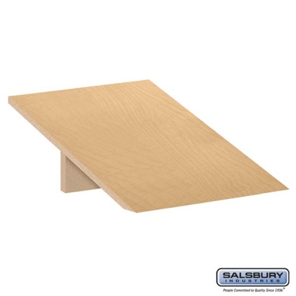 22811MAP Sloping Hood for Designer Wood Locker, Maple - 18 x 21 x 1 in.