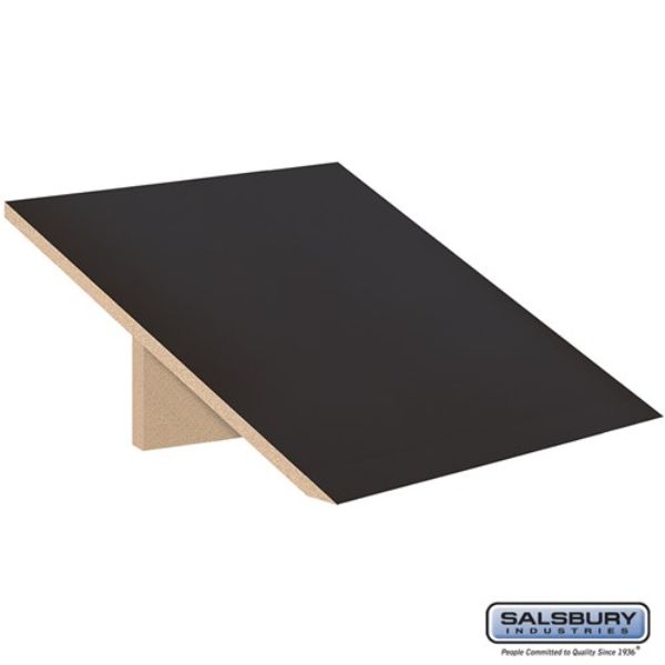 22814BLK Sloping Hood for Designer Wood Locker,Black - 18 x 24 x 1 in.