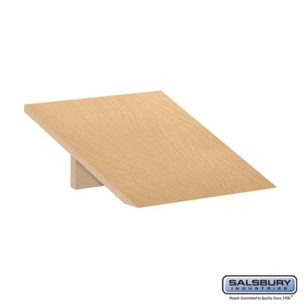 22818MAP Sloping Hood for Designer Wood Locker, Maple - 18 x 18 x 1 in.