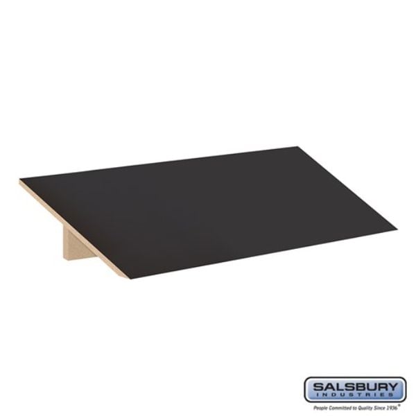 22831BLK Sloping Hood for Designer Wood Locker, Black - 18 x 21 x 3 in.