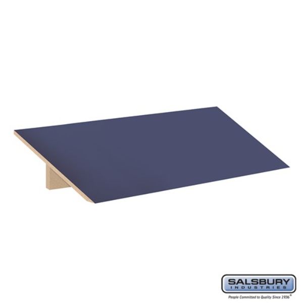 22831BLU Sloping Hood for Designer Wood Locker, Blue - 18 x 21 x 3 in.