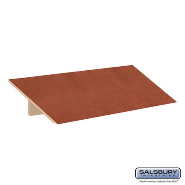 22831CHE Sloping Hood for Designer Wood Locker, Cherry - 18 x 21 x 3 in.
