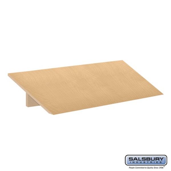 22831MAP Sloping Hood for Designer Wood Locker, Maple - 18 x 21 x 3 in.