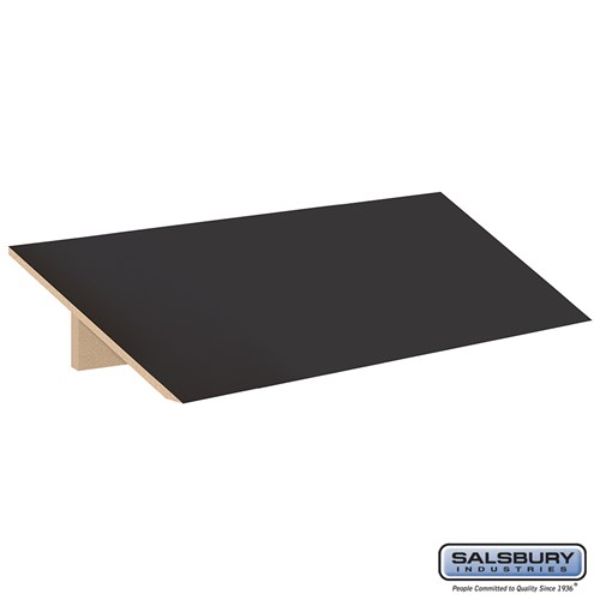 22834BLK Sloping Hood for Designer Wood Locker, Black - 18 x 24 x 3 in.