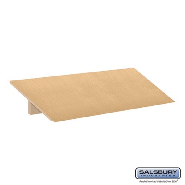 22838MAP Sloping Hood for Designer Wood Locker, Maple - 18 x 18 x 3 in.