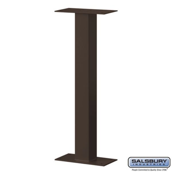 4365BRZ Standard Pedestal Bolt Mounted for Roadside Mailbox & Mail Chest, Bronze