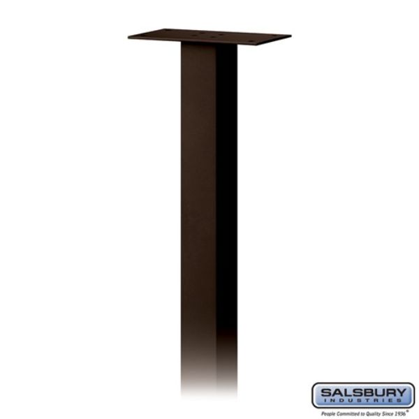 4385BRZ Standard Pedestal In-Ground Mounted for Roadside Mailbox, Bronze