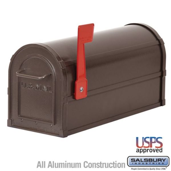 4850BRZ Heavy Duty Rural Mailbox, Bronze