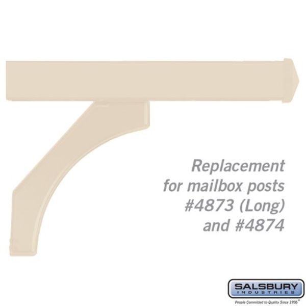 4878SAN Arm Kit & Replacement for Deluxe Post for 2 Roadside Mailboxes, Sandstone