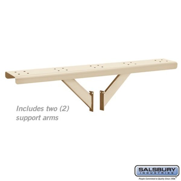 4885SAN Spreader 5 Wide with 2 Supporting Arms for Rural Mailboxes, Sandstone