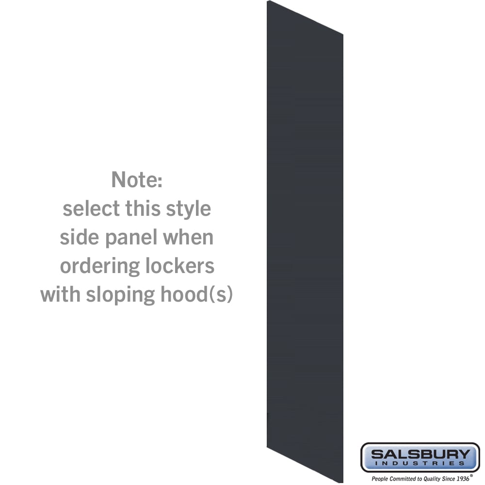 44238CM Side Panel for 24 in. Deep Premier Wood Locker with Sloping Hood, Carbon Mesh
