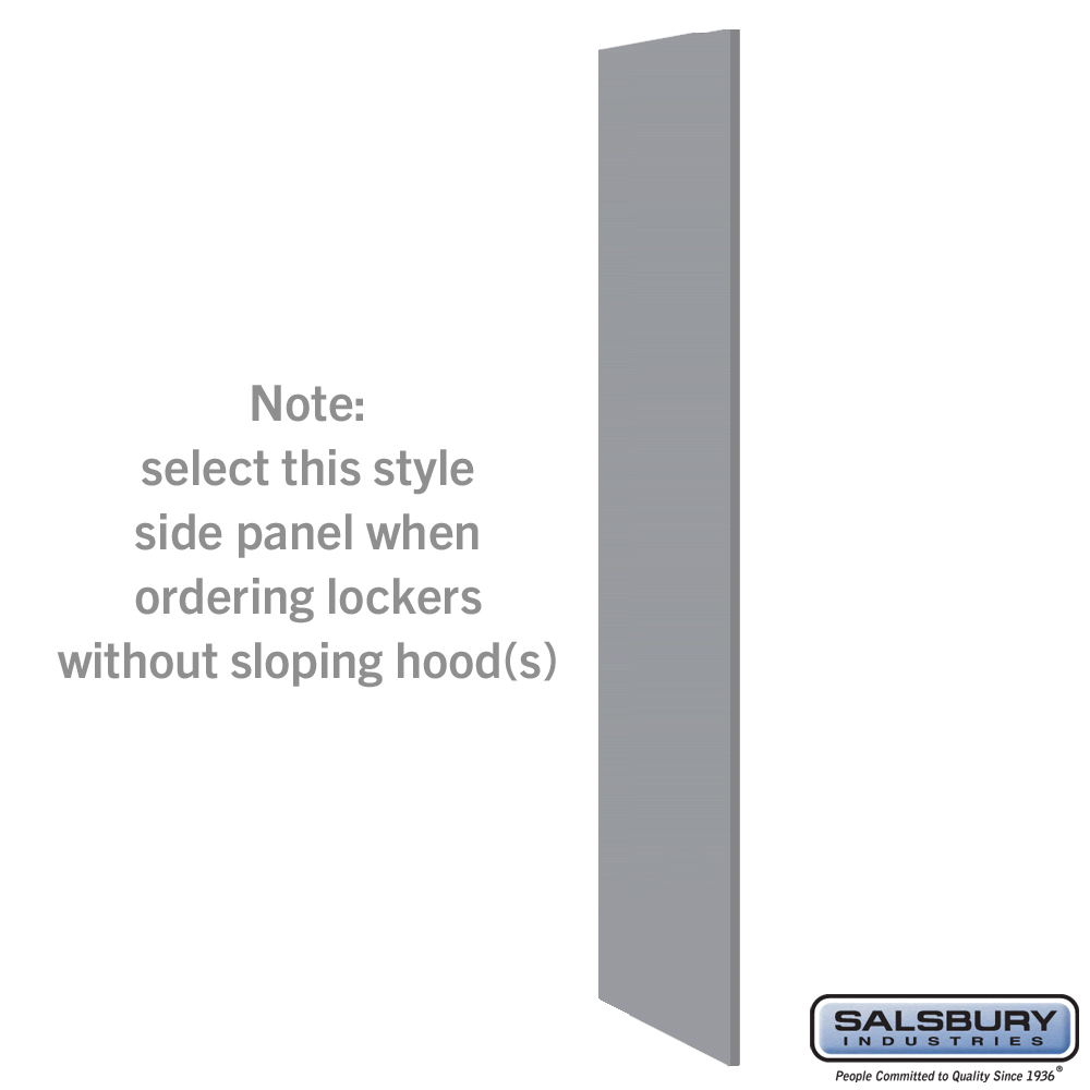 44335WF Side Panel for 21 in. Deep Premier Wood Locker without Sloping Hood, Winter Fog