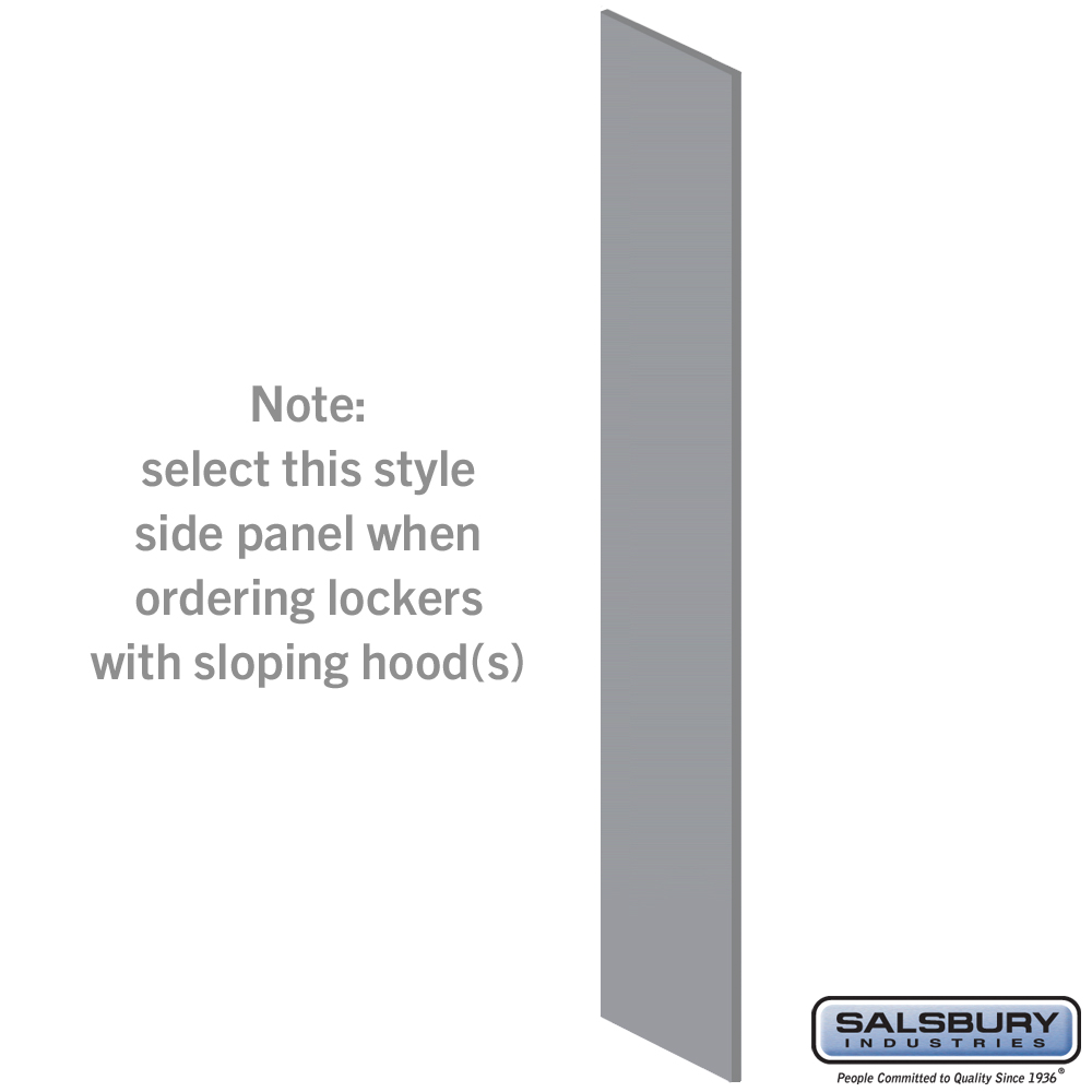 44336WF Side Panel for 21 in. Deep Premier Wood Locker with Sloping Hood, Winter Fog