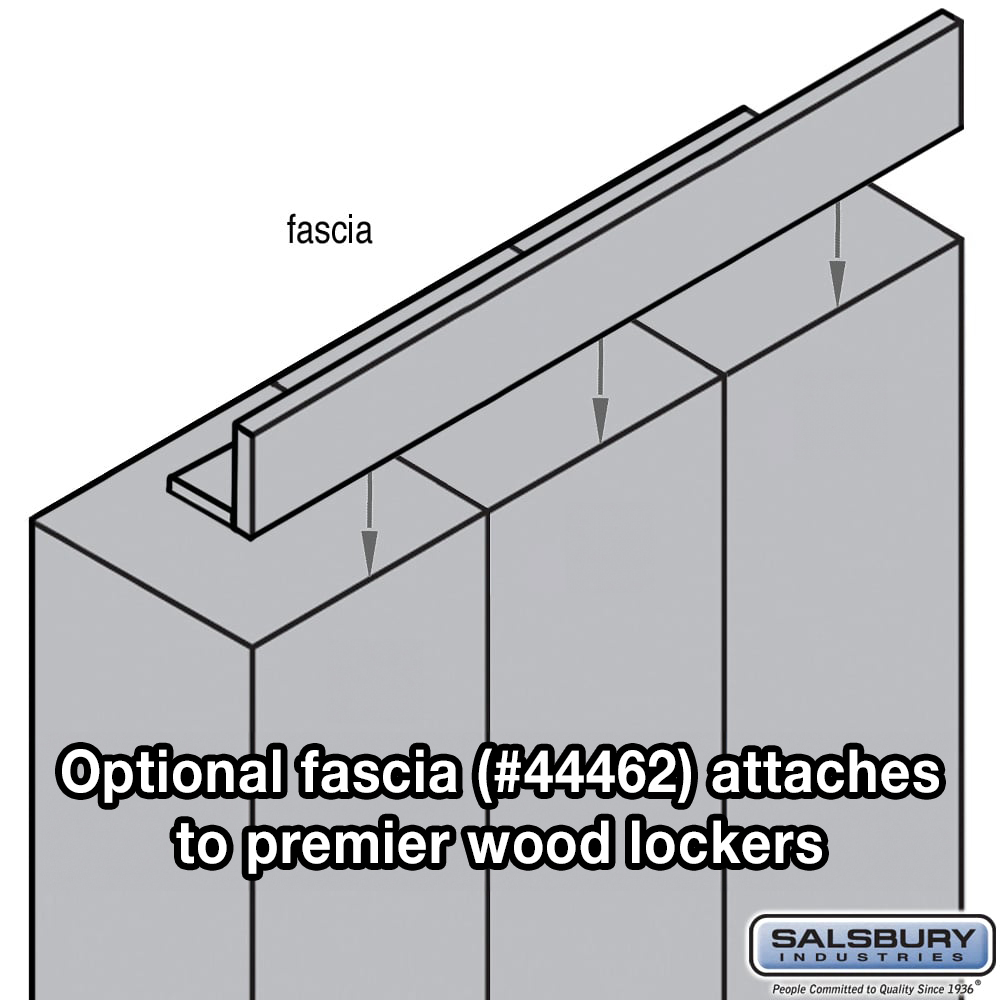 44462CM Front Filler - Fascia for Premier Lockers - Carbon Mesh