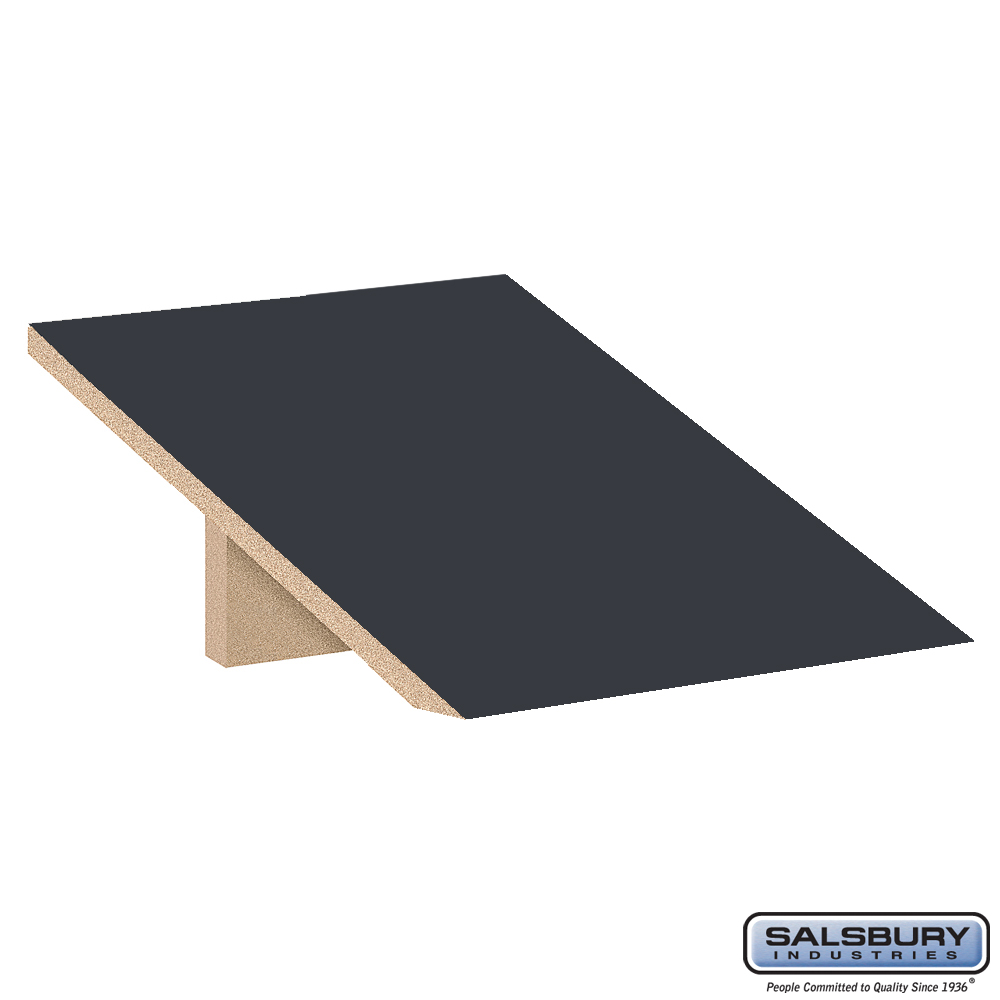 44811CM Sloping Hood for 18 in. Wide - 21 in. Deep Premier Wood Locker - 1 Wide - Carbon Mesh