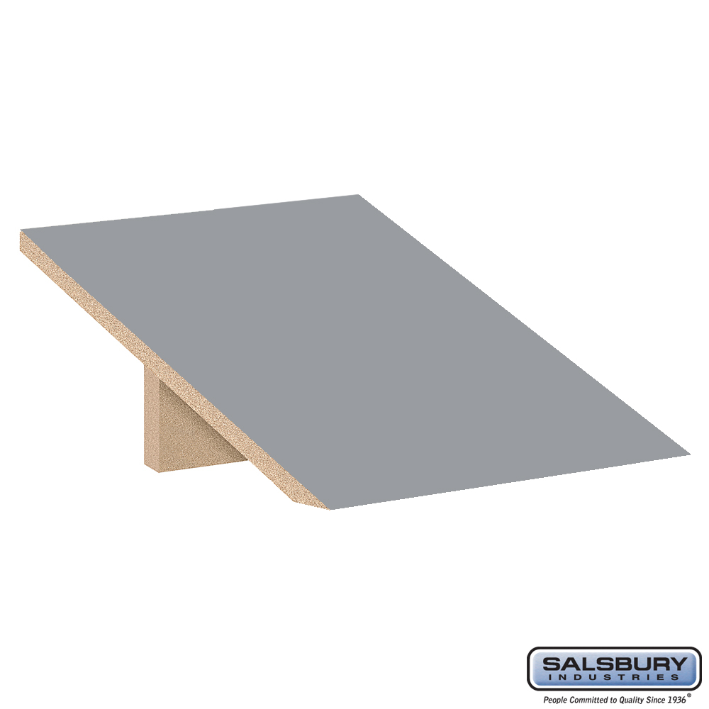 44811WF Sloping Hood for 18 in. Wide - 21 in. Deep Premier Wood Locker - 1 Wide - Winter Fog
