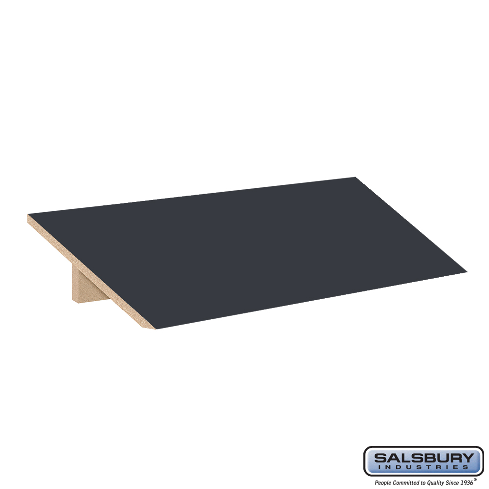 44831CM Sloping Hood for 18 in. Wide - 21 in. Deep Premier Wood Locker - 3 Wide - Carbon Mesh