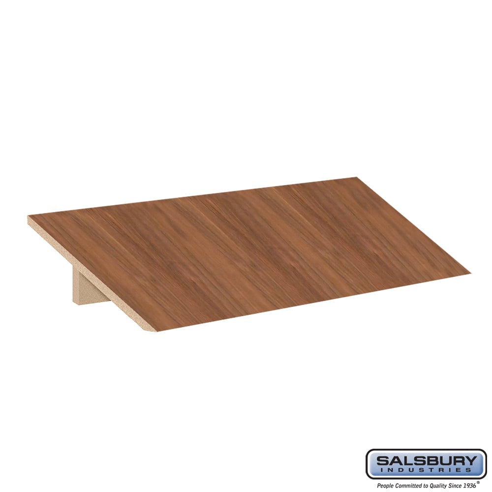 44831RO Sloping Hood for 18 in. Wide - 21 in. Deep Premier Wood Locker - 3 Wide - Red Oak