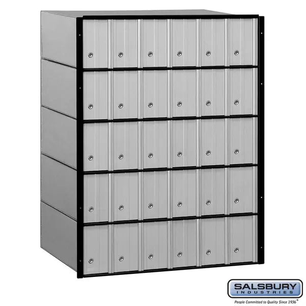 2230-COMBO 30 Tenant Door Standard System Aluminium Mailbox with Combination Locks