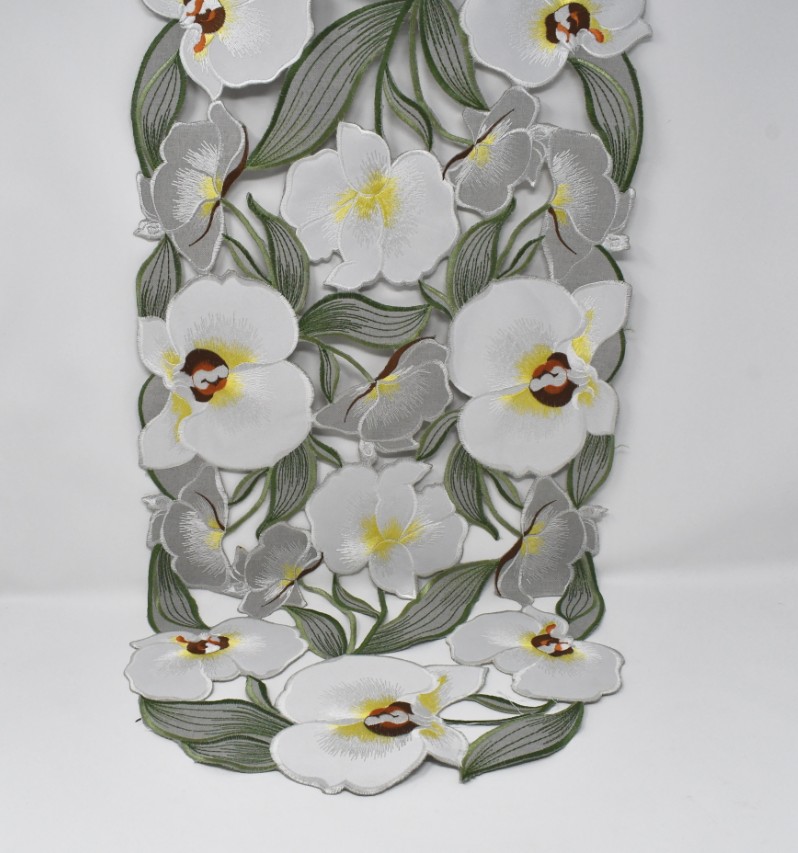 12 x 65 in. Elegant Orchid Table Runner