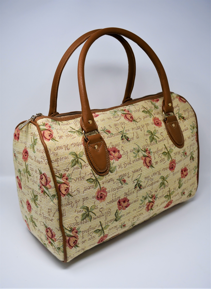 Tapestry Overnight Travel Bag - English Rose