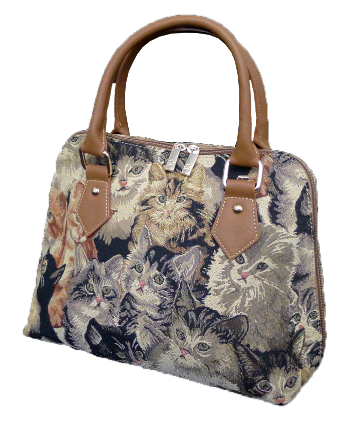 Tapestry Convertible Purse - Cat