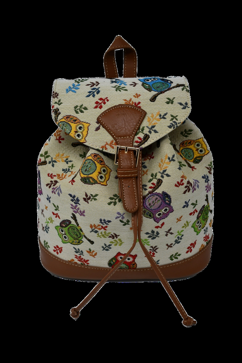 25481-Owl Tapestry Backpack - Owl