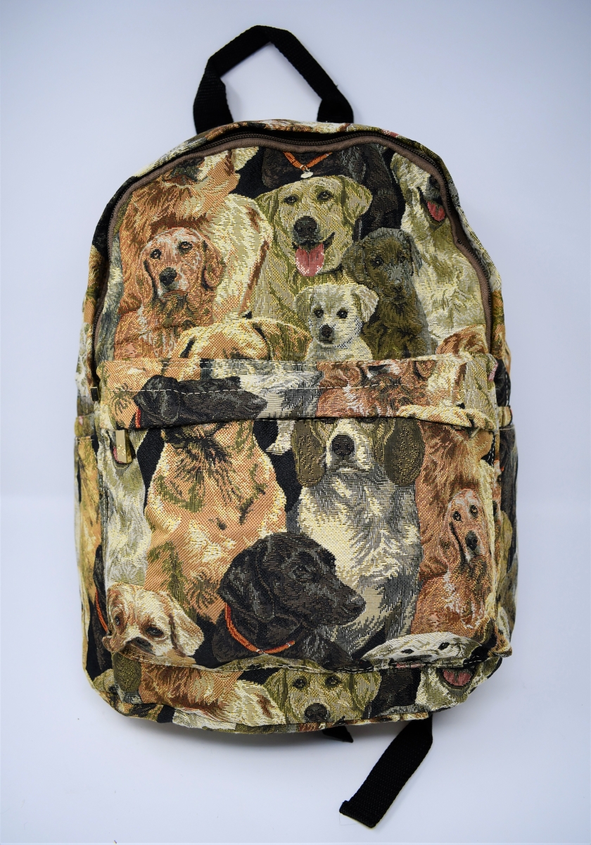 25482-Dog Tapestry Large Backpack - Dog