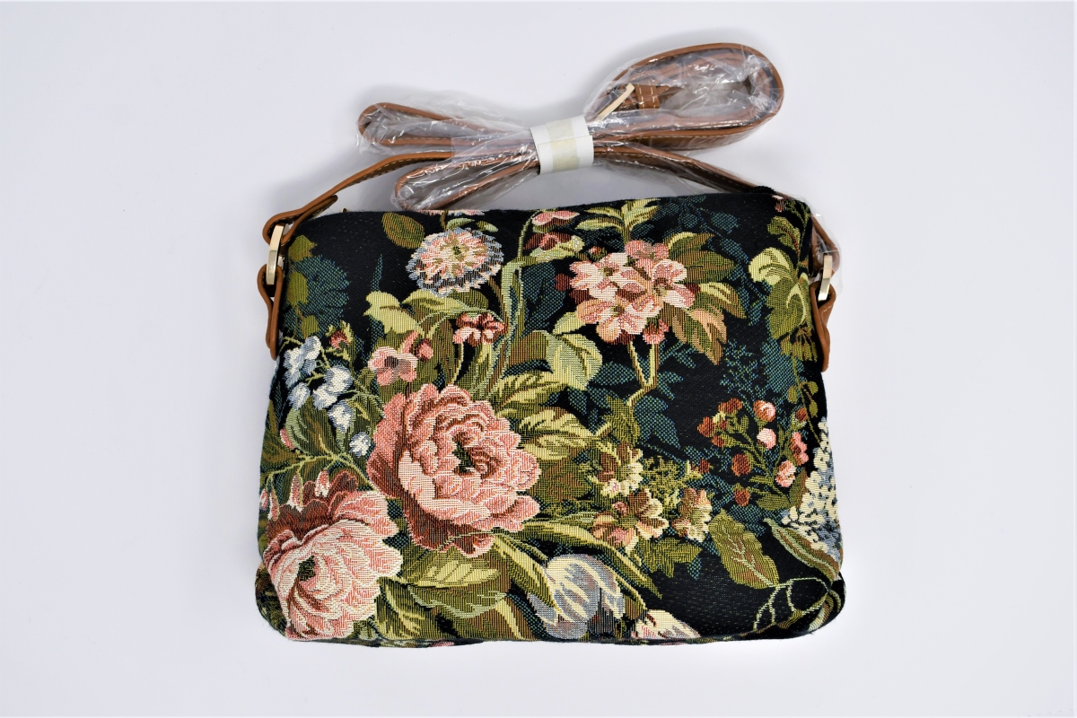 Tapestry Cross-Body Small Purse - Blossom