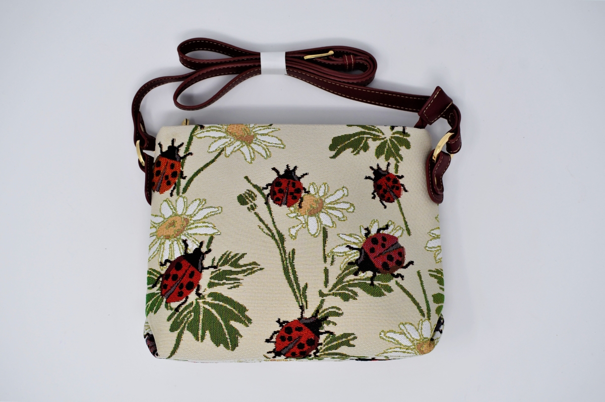 Tapestry Cross-Body Small Purse - Ladybug