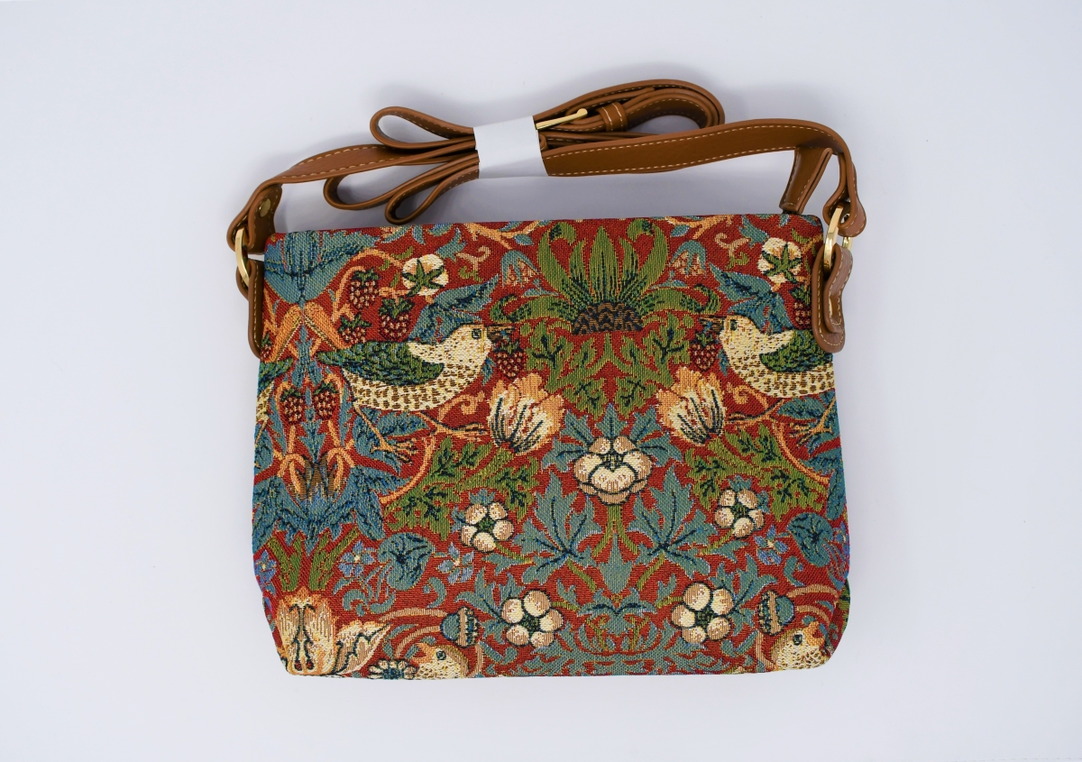 Tapestry Cross-Body Small Purse - Strawberry Thief