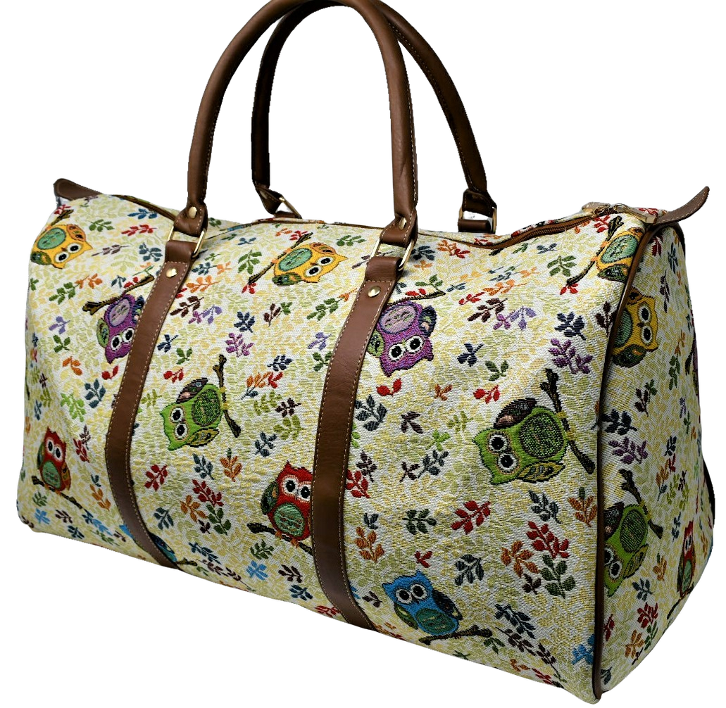 Tapestry Duffle Bag - Owl