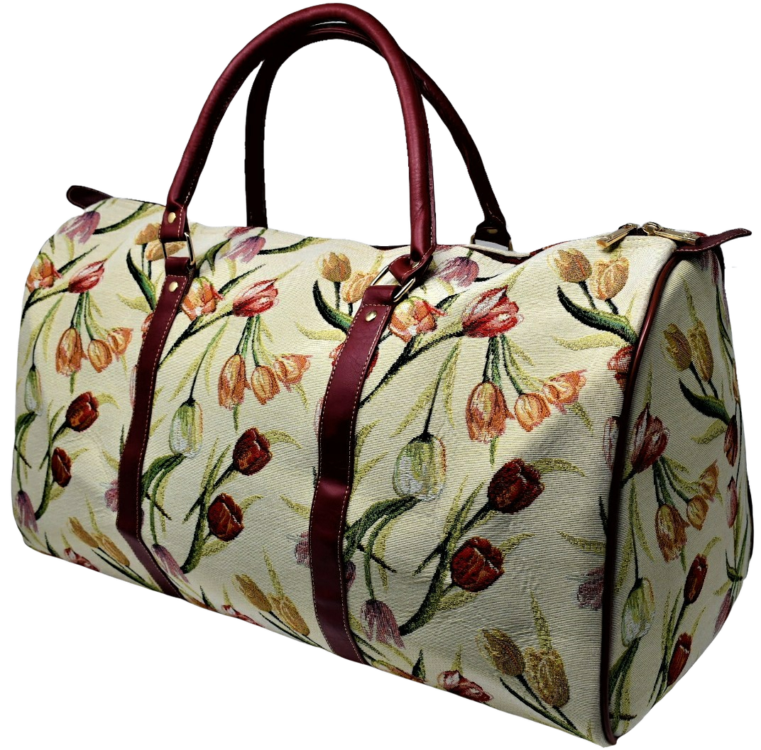 27527-Tulip Tapestry Carry on Size Duffle Bag - Tulip