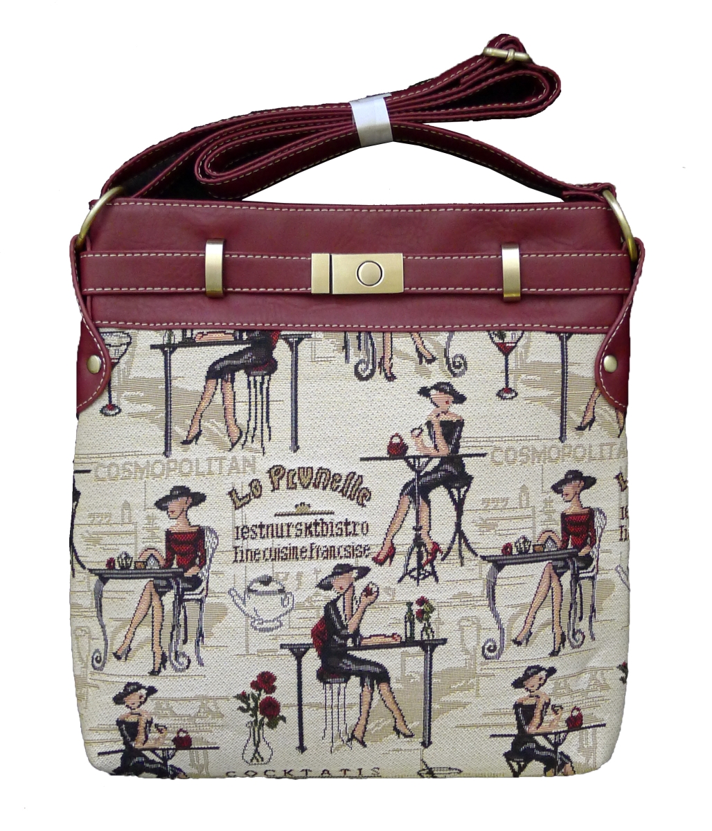 2952-Rendezvous Tapestry Shoulder Purse - Rendezvous