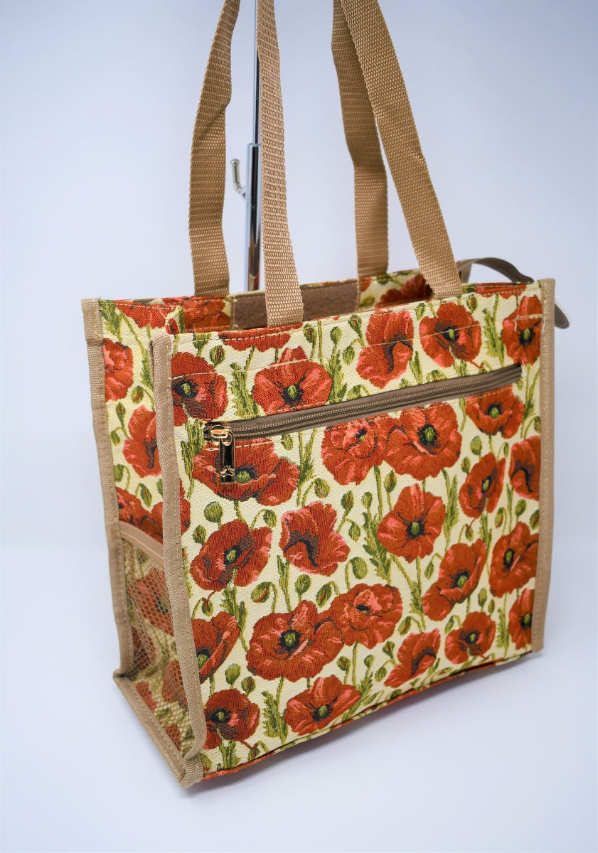 Tapestry Shopper - Poppy