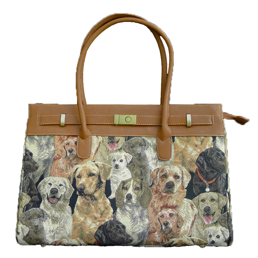 Tapestry Buckle Bag - Dog