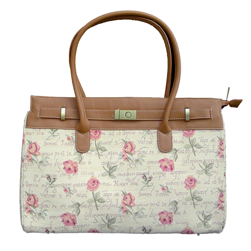 Tapestry Buckle Bag - English Rose