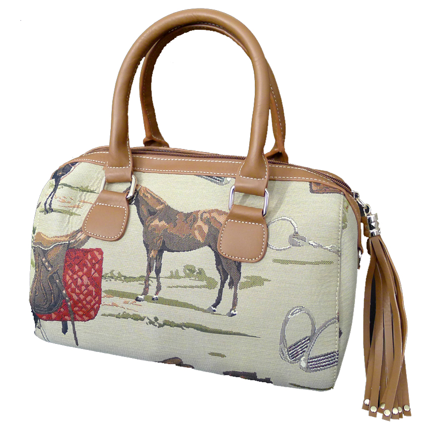 Tapestry Purse with Tassel - Horse