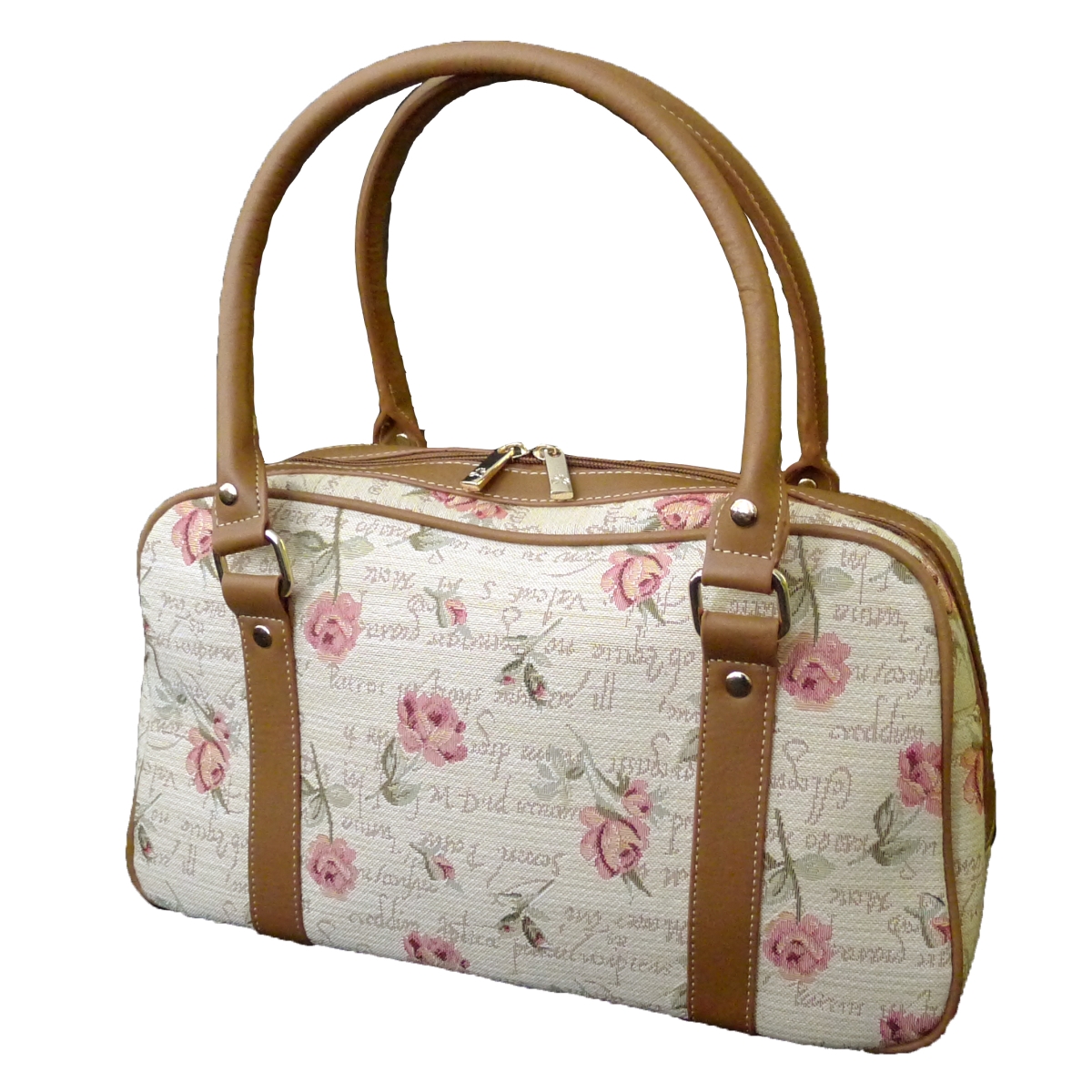 Tapestry Oval-Shaped Purse - English Rose