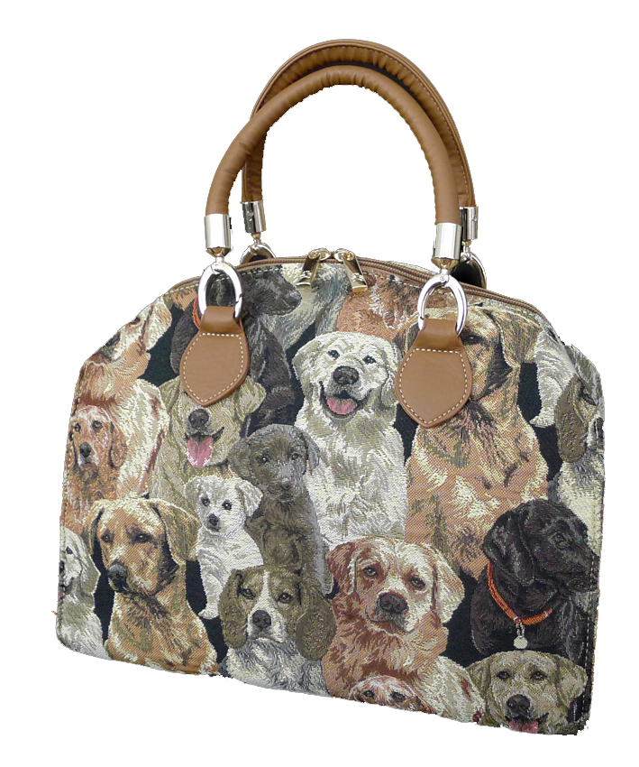 Tapestry Arched Bag - Dog