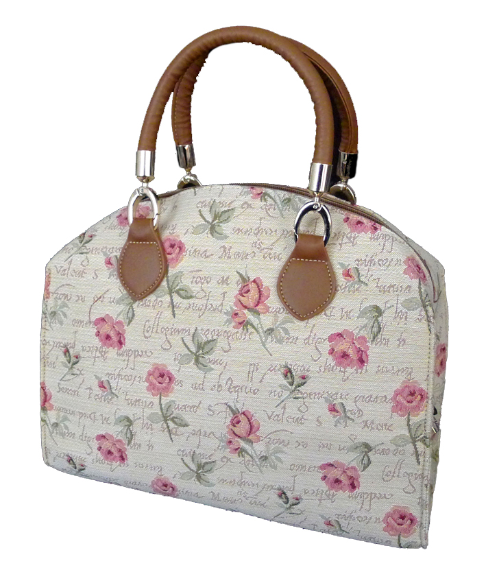 Tapestry Arched Bag - English Rose