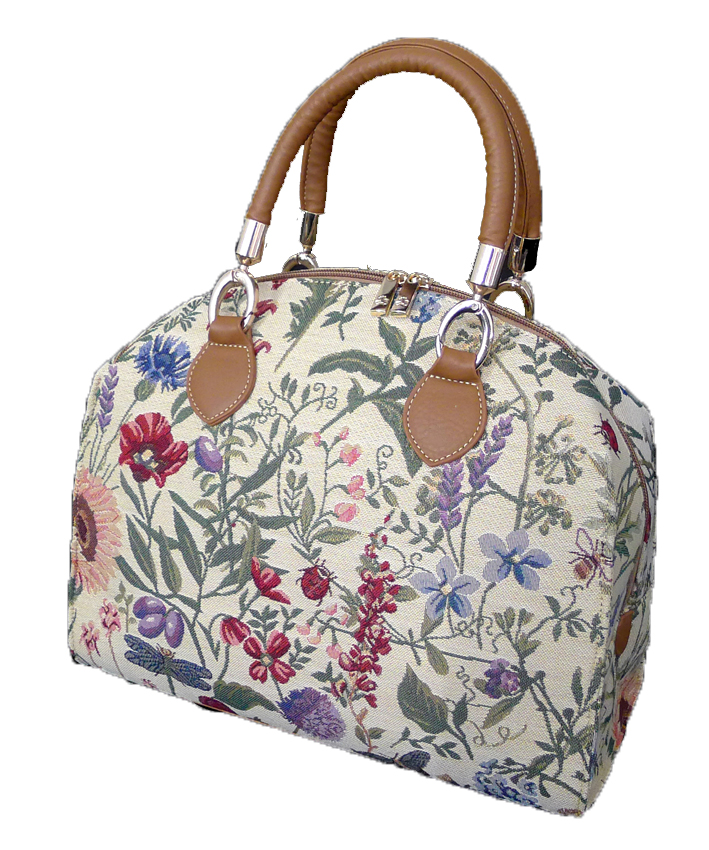 Tapestry Arched Bag - Morning Garden