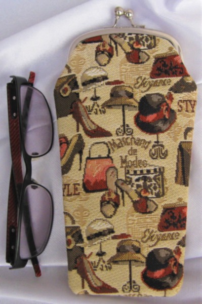 Tapestry Eyeglass Bag with Clasp - Boutique